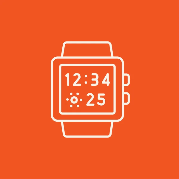 Icono de línea Smartwatch . — Vector de stock