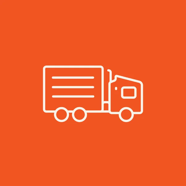 Ligne de camion de livraison icône. — Image vectorielle
