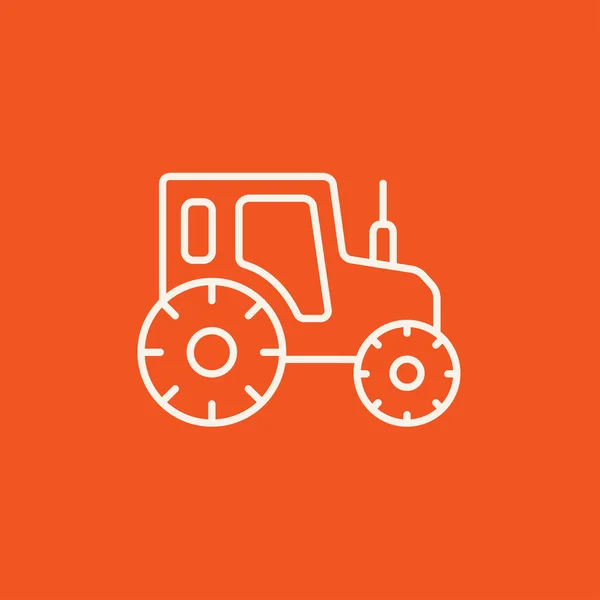 Icône de ligne tracteur. — Image vectorielle