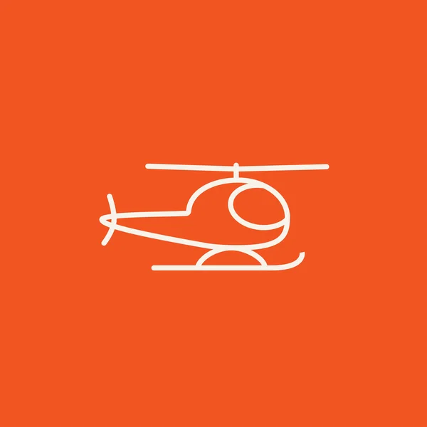 Icona linea elicottero. — Vettoriale Stock