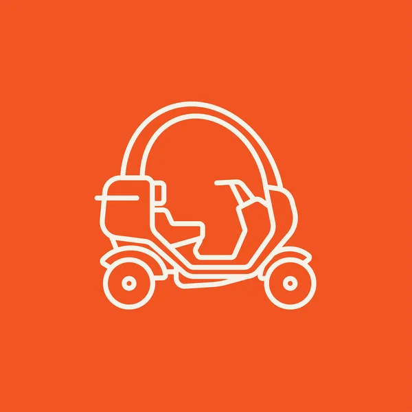 Icono de línea Rickshaw . — Vector de stock