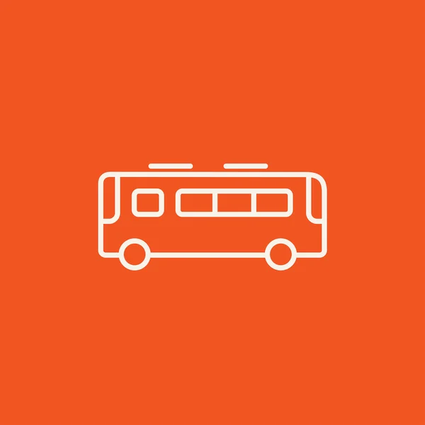 Icono de línea autobús. — Archivo Imágenes Vectoriales