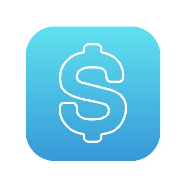 Doları sembolü satırı simgesi.