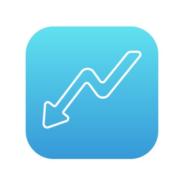 Arrow downward line icon.