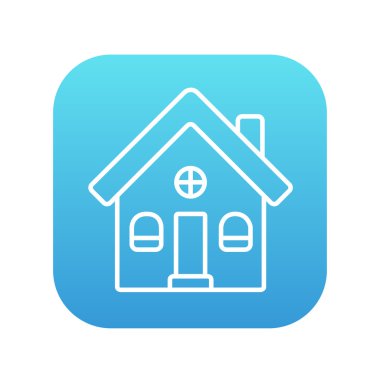 Detached house line icon.