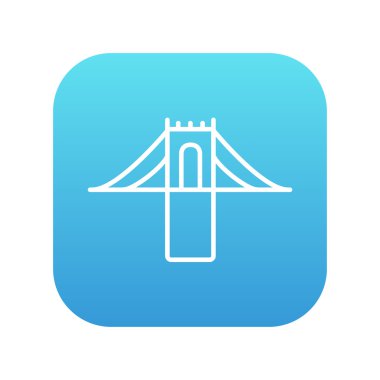 Köprü çizgi simgesi.