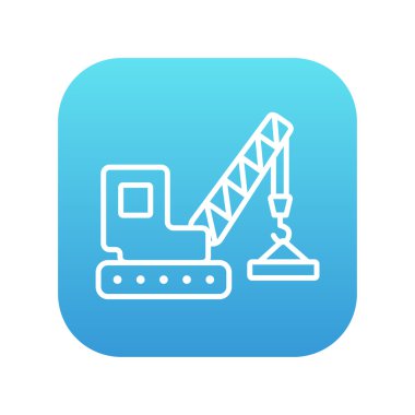 Kaldırma Vinç satırı simgesi.