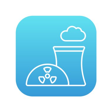 Nükleer enerji santrali satırı simgesi.