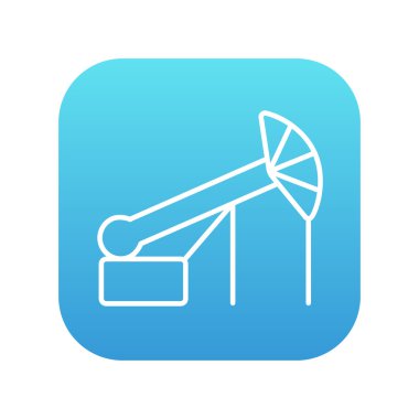 Jack yağ vinç satırı simgesi pompa.