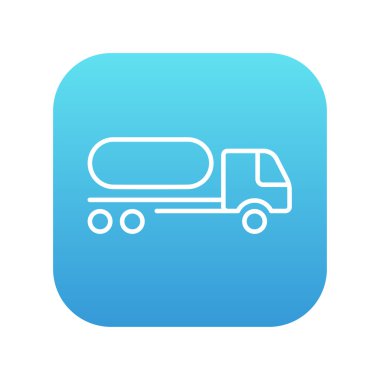 Yakıt kamyonu satırı simgesi.