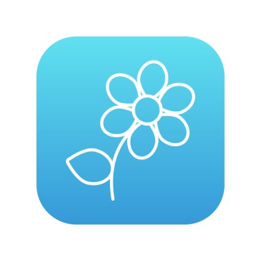 çiçek satırı simgesi.