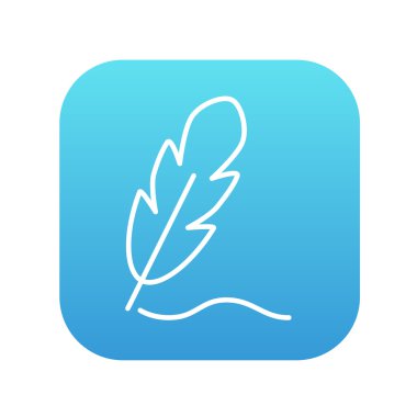 Tüy satırı simgesi.