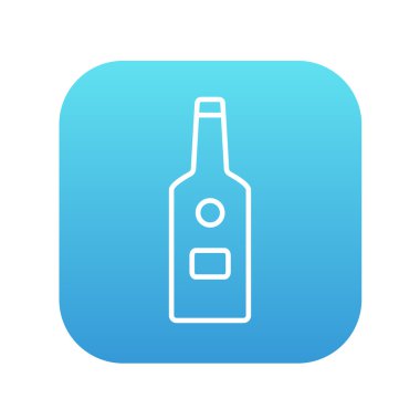 Cam şişe satırı simgesi.