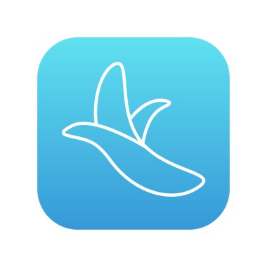 Soyulmuş muz satırı simgesi.