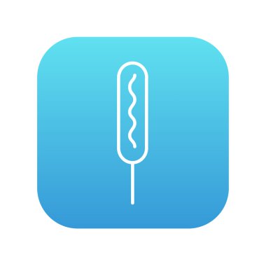 Mısır köpek satırı simgesi.