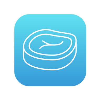 Biftek satırı simgesi.