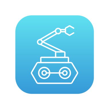 Endüstriyel mekanik robot kol satırı simgesi.