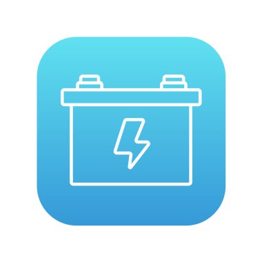 Araba pil çizgisi simgesi.