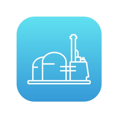 Fabrika çizgisi simgesi.