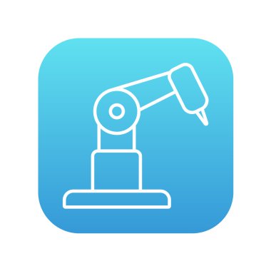 Endüstriyel mekanik robot kol satırı simgesi.