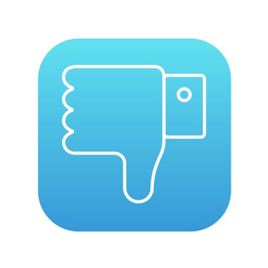 Başparmak el işareti satırı simgesi.