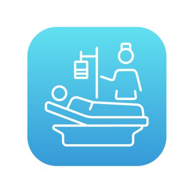 Hemşirelik bakım satırı simgesi.