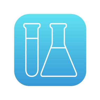 Test tüpleri satırı simgesi.