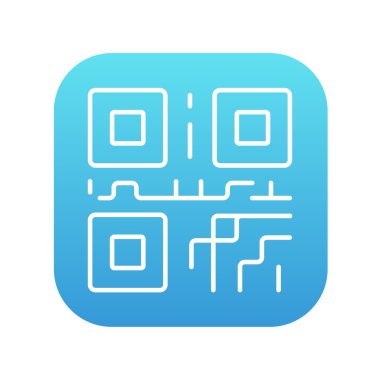 QR kod satırı simgesi.