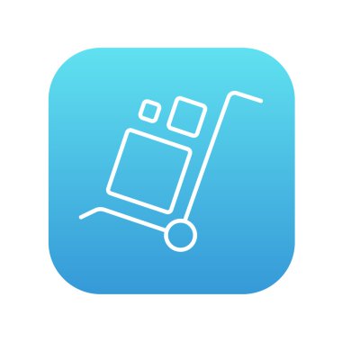 Alışveriş arabası satırı simgesi işleme.