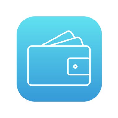 M-cüzdan ile para satırı simgesi.