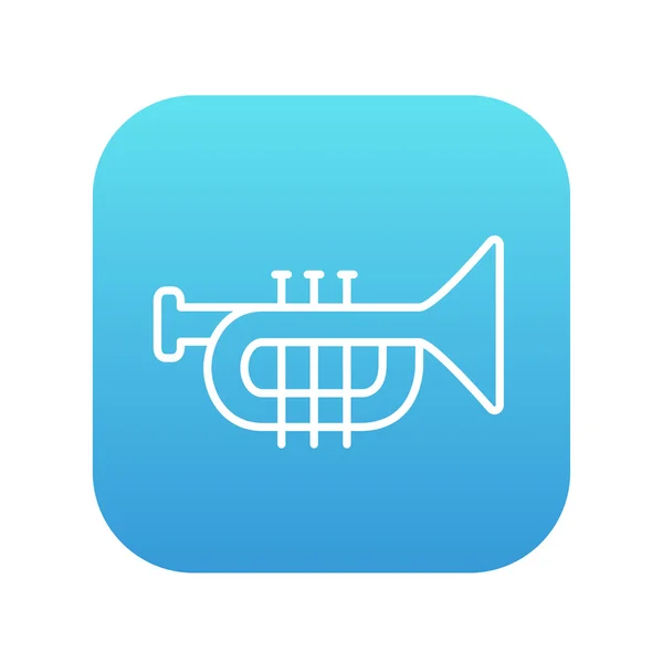 Trumpet line icon. — Stock Vector