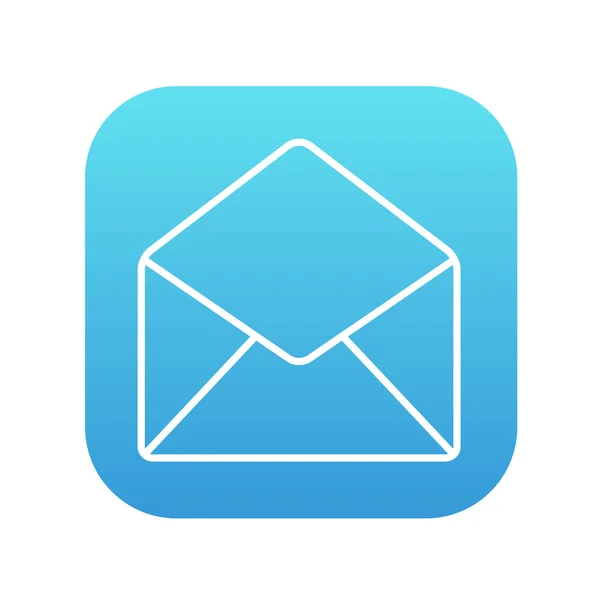 Icône de ligne d'enveloppe . — Image vectorielle