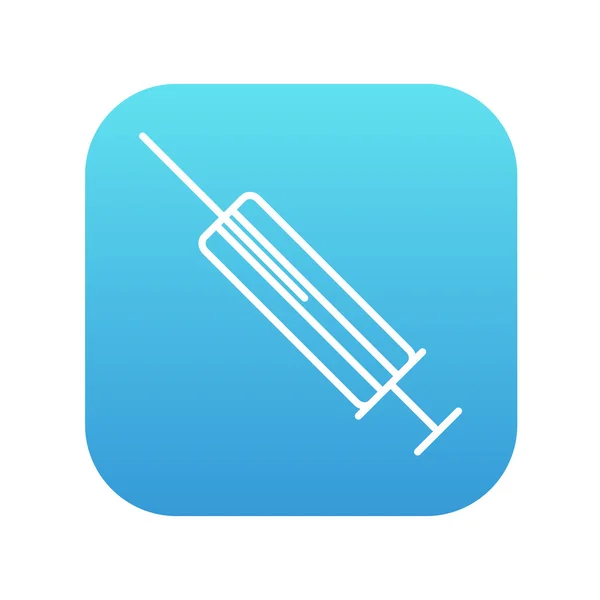Icône de ligne de seringue. — Image vectorielle