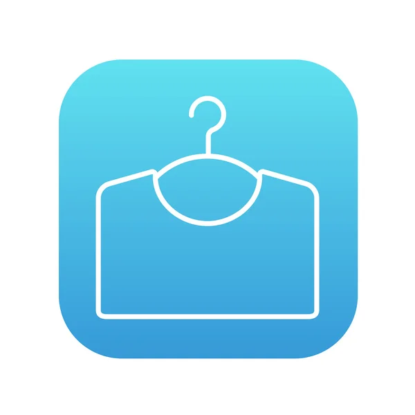 Sweater on hanger line icon. — Stock Vector