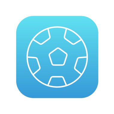 Futbol topu çizgisi simgesi.