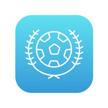 Futbol rozeti satırı simgesi.