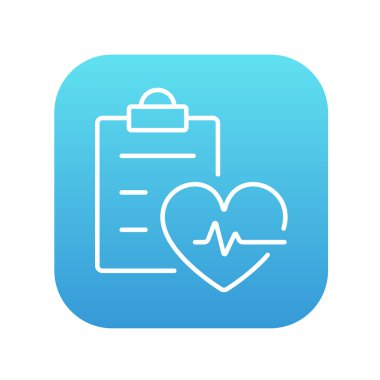 Kalp atışı kayıt satırı simgesi.