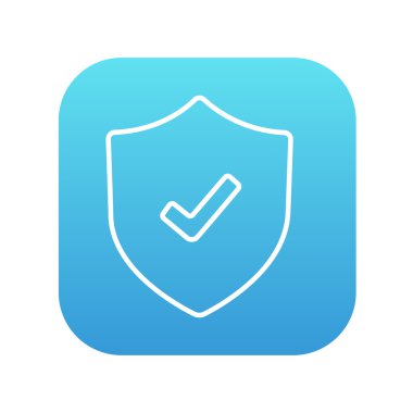 Onay işareti satırı simgesi ile kalkan.