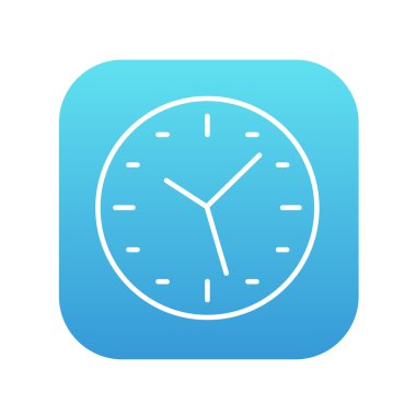 Duvar saati satırı simgesi.