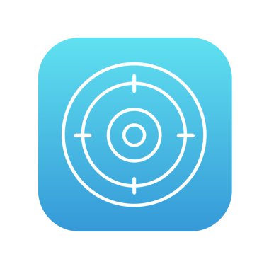 Hedef tahtası satırı simgesi.