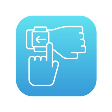 Smartwatch satırı simgesi.