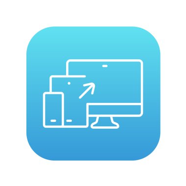 Yanıtlayıcı Web Tasarım Satırı Simgesi.