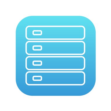 Bilgisayar sunucu satırı simgesi.