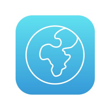 Küre satırı simgesi.