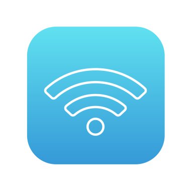 WiFi işareti satırı simgesi.