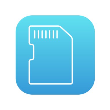 bellek kartı satırı simgesi.