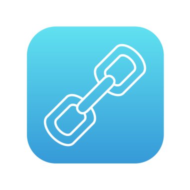 Zincir bağlantılar satırı simgesi.