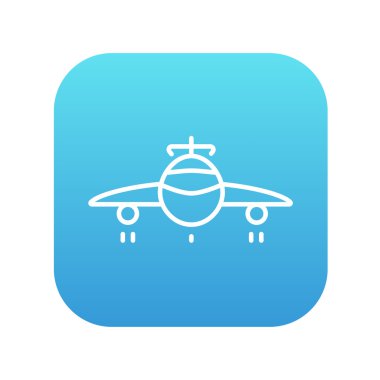 Uçak çizgisi simgesi.