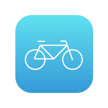 Bisiklet çizgisi simgesi.