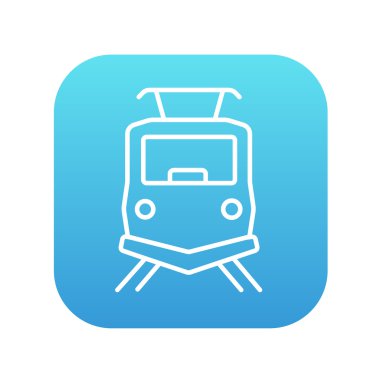 Tren satırı simgesi önden görünümü.
